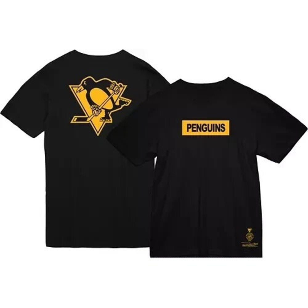 NWT Pittsburgh Penguins Mitchell & Ness‎ T-shirt Mens 2XL Penalty Box Hockey NHL